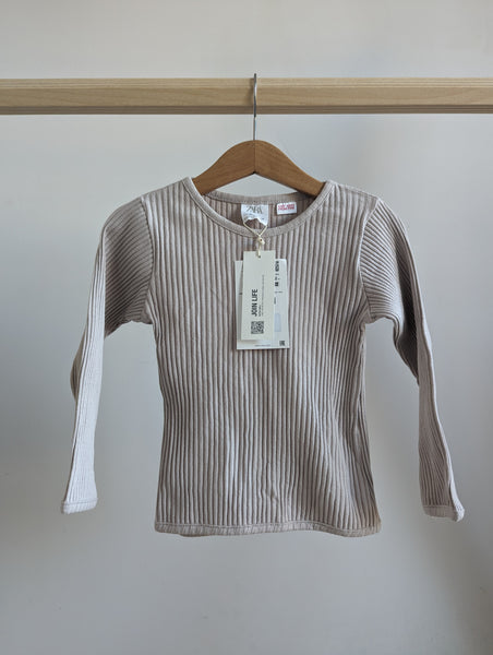 Zara Ribbed Long Sleeve T-Shirt (18-24M)