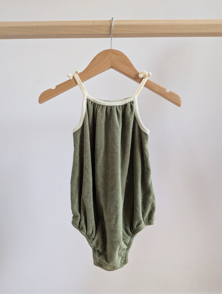 Rise Little Earthling Terry Cloth Romper (12-18M)