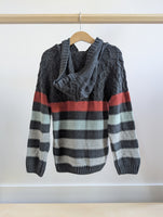 Deux Par Deux Hooded Knit Sweater (7Y)