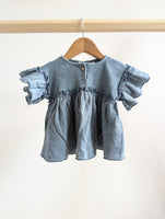 Zara Flutter Sleeve T-Shirt (12-18M)