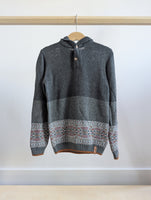 Deux Par Deux Hooded Knit Sweater