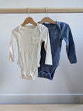 Baby Gap Long Sleeve Ribbed Onesies (2 Pcs) (18-24M)