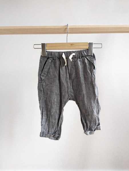 Zara Chambray Pants (6-9M)