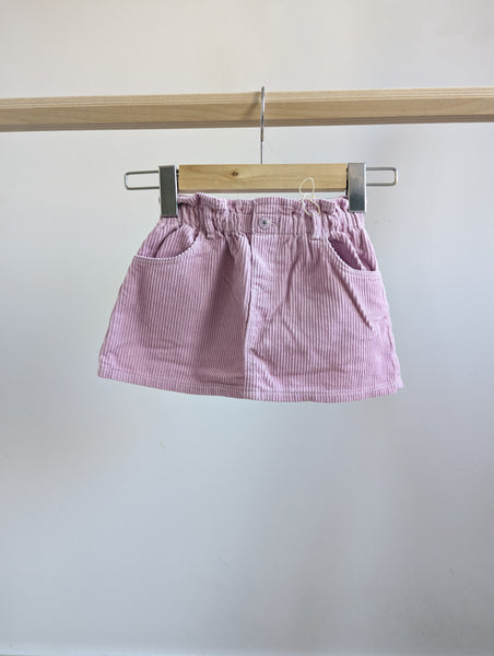 Zara Corduroy Paperbag Skirt (12-18M) New with Tags