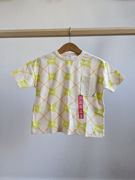 Zara Short Sleeve Pocket T-Shirt (9-12M) New with Tags