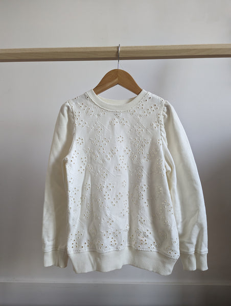 Zara Eyelet Sweatshirt (7Y)