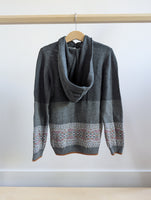 Deux Par Deux Hooded Knit Sweater