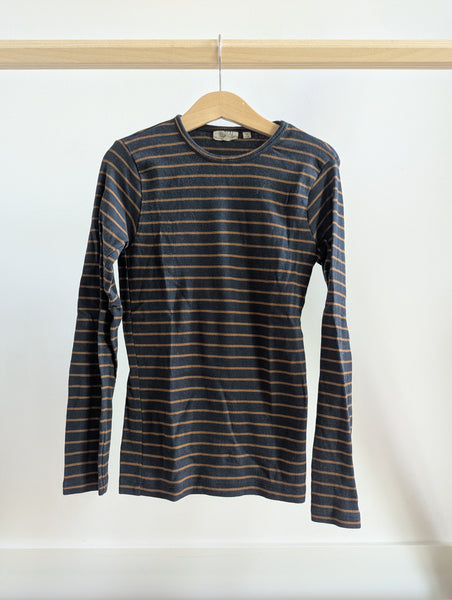 WHEAT Ribbed Long Sleeve T-Shirt (8Y)