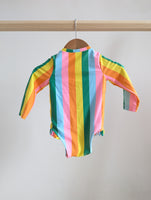 Old Navy Striped Long Sleeve Baby Onesie (6-12M)