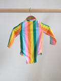 Old Navy Striped Long Sleeve Baby Onesie (6-12M)