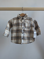 Old Navy Flannel Button Down (3-6M)