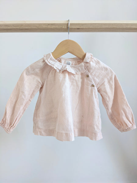 Baby GAP Ruffle Collar Dress Shirt (12-18M)