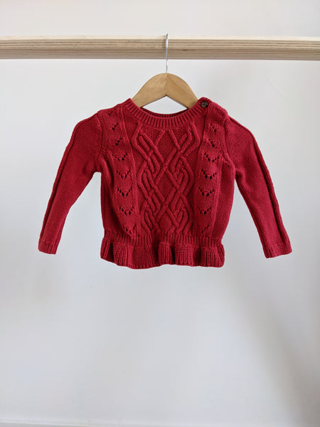 Baby GAP Cable Knit Sweater (6-12M)