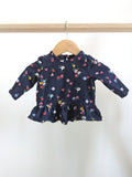 Baby GAP Long Sleeve Peplum T-Shirt (3-6M)