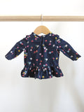 Baby GAP Long Sleeve Peplum T-Shirt (3-6M)