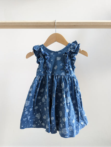 Unknown Brand Blue Floral Dress (9-12M) - PLAY