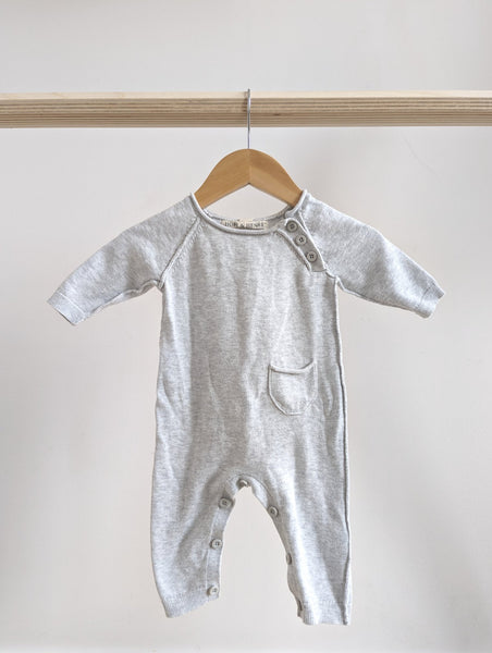 Hope & Henry Knit Footless Jumpsuit (0-3M)