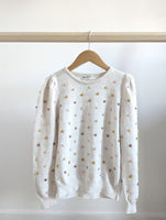 H&M Puff Sleeve Knit Popcorn Sweater (6-8Y)