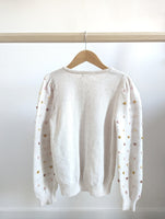 H&M Puff Sleeve Knit Popcorn Sweater (6-8Y)
