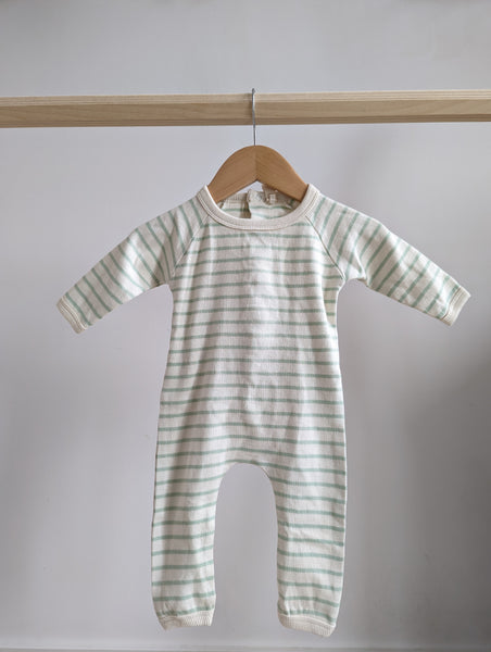 Summer and Storm Long Sleeve Ribbed Jumpsuit (0-3M)