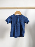 H&M Short Sleeve Henley T-Shirt (9-12M)