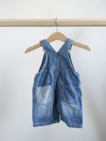 Zara Denim Overall Shorts (3-6M)